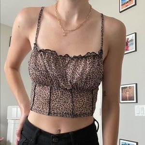 SHEIN cheetah crop top
